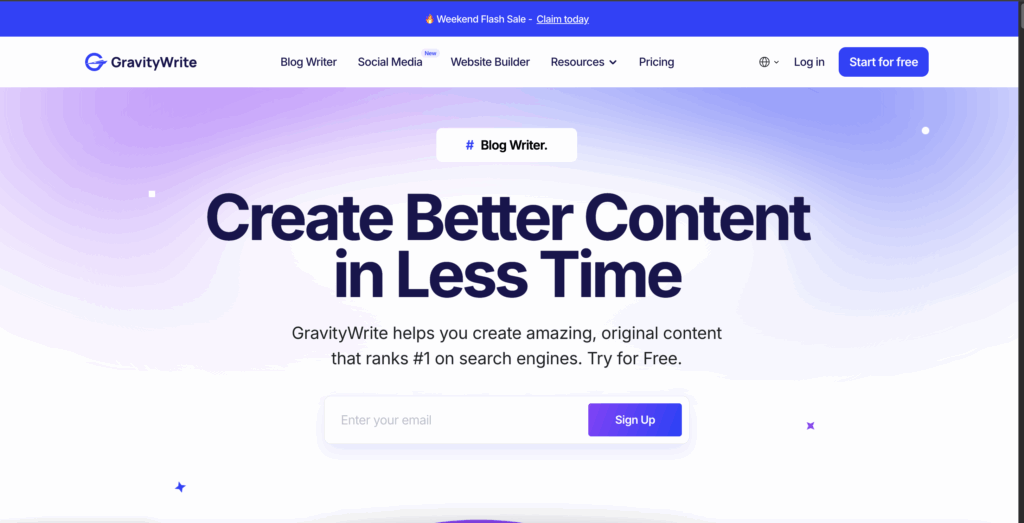 GravityWrite